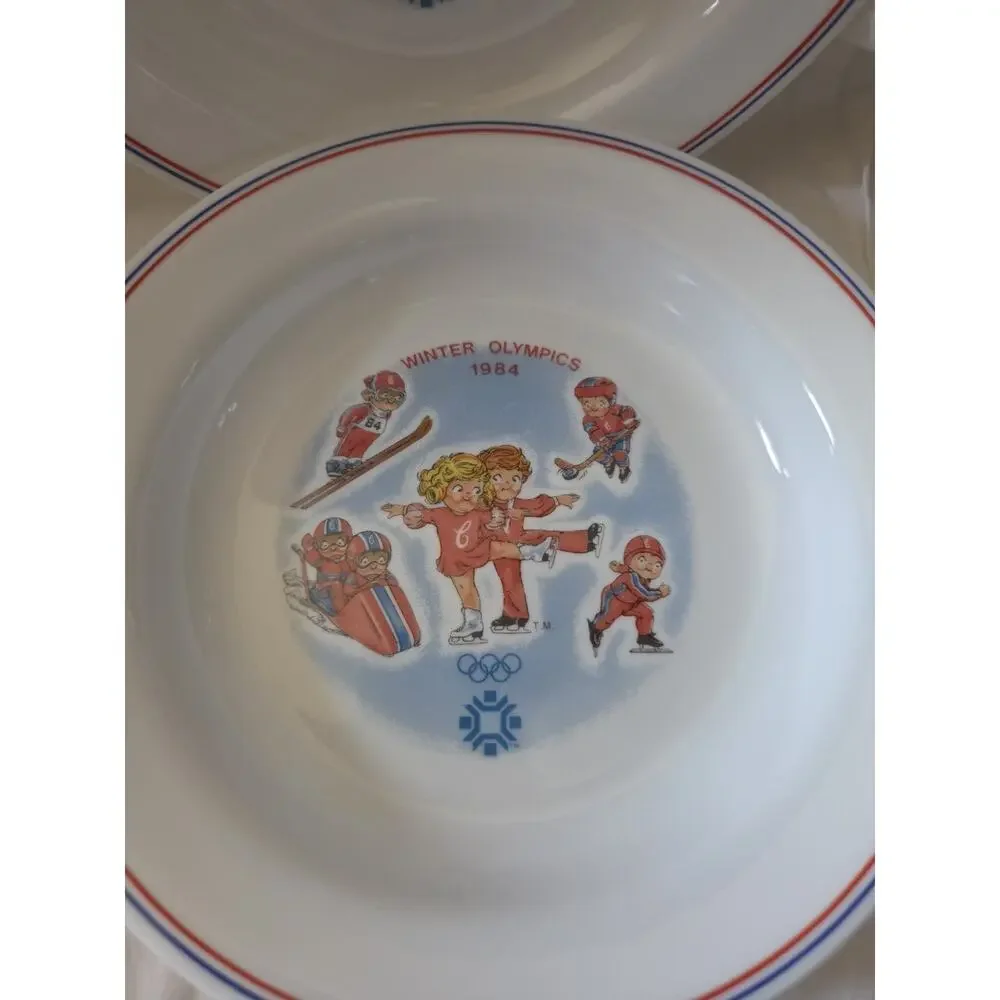 ANCHOR CORELLE LOT 4 CAMPBELLS SOUP Bowl 1984 OLYMPICS